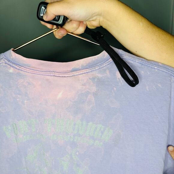 Vintage Harley Davidson Light Purple Bleached Metallic Letters Crewneck Size XL - Picture 2 of 10